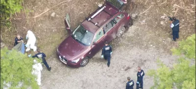 Pogled na avto, v katerem so zagledali grozljiv prizor. / Foto: Reuters/dokumentacija