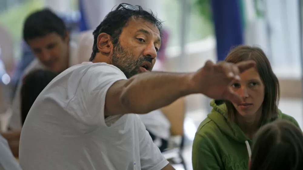 Vlade Divacobisk pediatrične klinike - UKC Ljubljana- legende NBA- Košarka brez meja - Basketball without borders/// Foto: Matej Povše