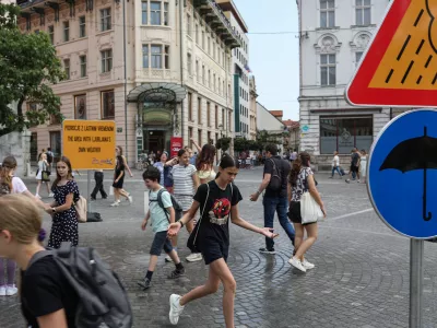 20.06.2025. Inštalacija Zmago Modica Lastno vreme v Ljubljani. Foto: Bojan Velikonja 