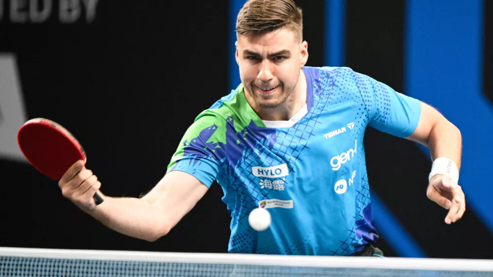 Ljubljana, Hala Tivoli.Namiznoteniski turnir serije WTT Star Contender v Ljubljani, moske dvojice - slovenska namiznoteniska igralca Darko Jorgic in Deni Kozul, ter Korejska namiznoteniska igralca An Jaehyun in Lim Jonghoon.