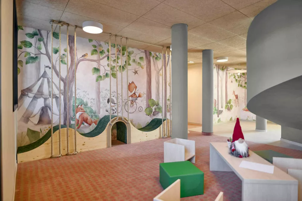 Srce družinskega Hotela Toplice - Family Inn je igralnica za najmlajše goste.  F Terma Čatež