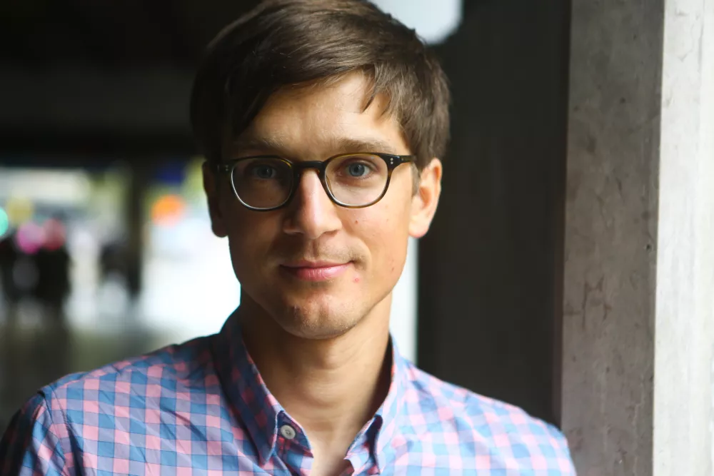 ﻿dr. Jure Leskovec, strokovnjak za proučevanje velikih socialnih in informacijskih omrežij - predavatelj računalništva na prestižni ameriški univerzi Stanford   //FOTO: Bojan Velikonja