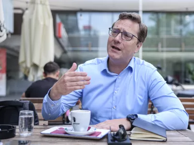 - 19.06.2025 - Evropski poslanec Vladimir Prebilič//FOTO: Jaka GasarOPOMBA: ZA OBJEKTIV - INTERVJU