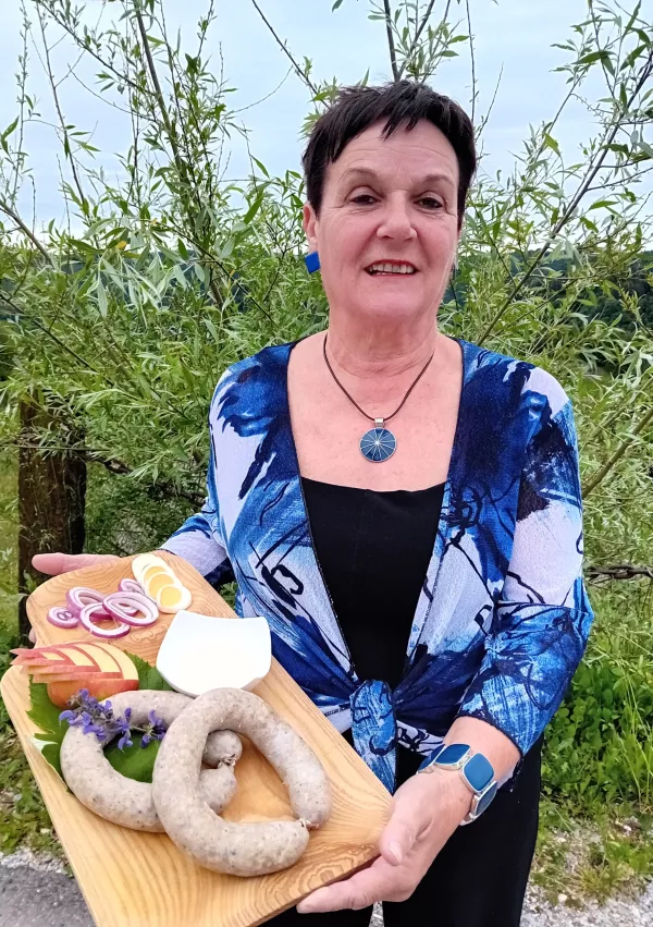 Marija Čop z jetrnico / Foto: Roman Turnšek