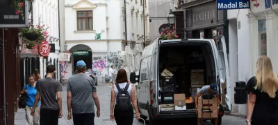 24.06.2025 -prometni kolaps v stari Ljubljani, dostavaFoto: Tomaž Skale