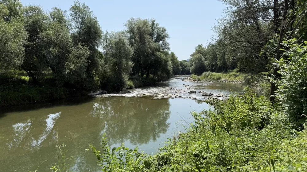 Kamniška Bistrica ni primerna za kopanje. Foto: Marjetka Levstek 