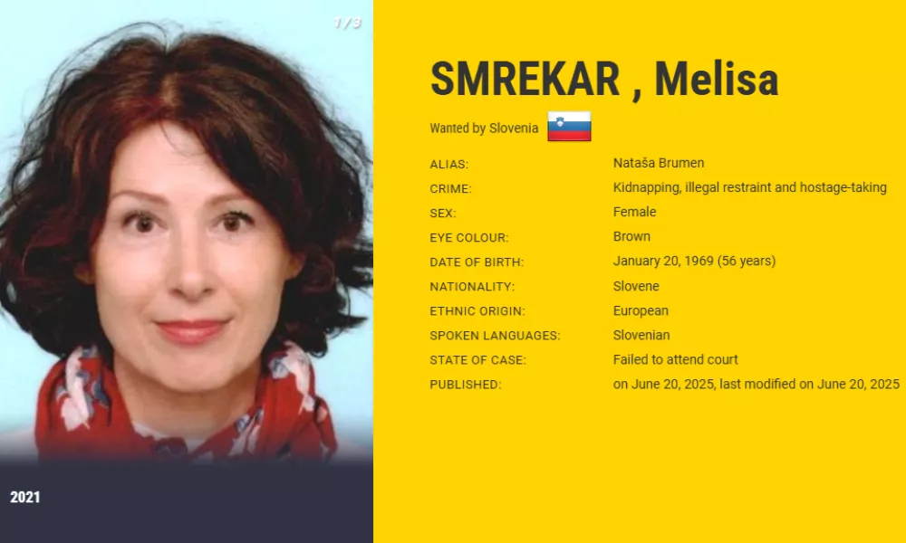 Za Julijino materjo so razpisali tiralico. Vir: Europol