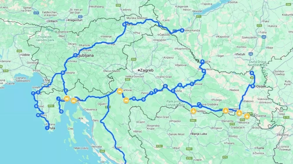 Obvozi do turističnih destinacij na Hrvaškem zaradi Thompsonovega koncerta.