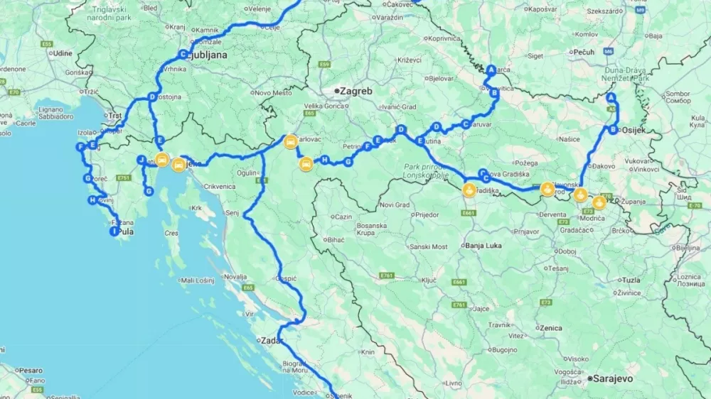 Obvozi do turističnih destinacij na Hrvaškem zaradi Thompsonovega koncerta.