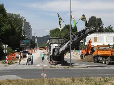 30.6.2025 - Rondo Žale - prenova križišča in okoliških cestFoto: Luka Cjuha