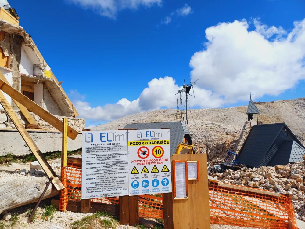 Najvišje ležeče gradbišče v državi