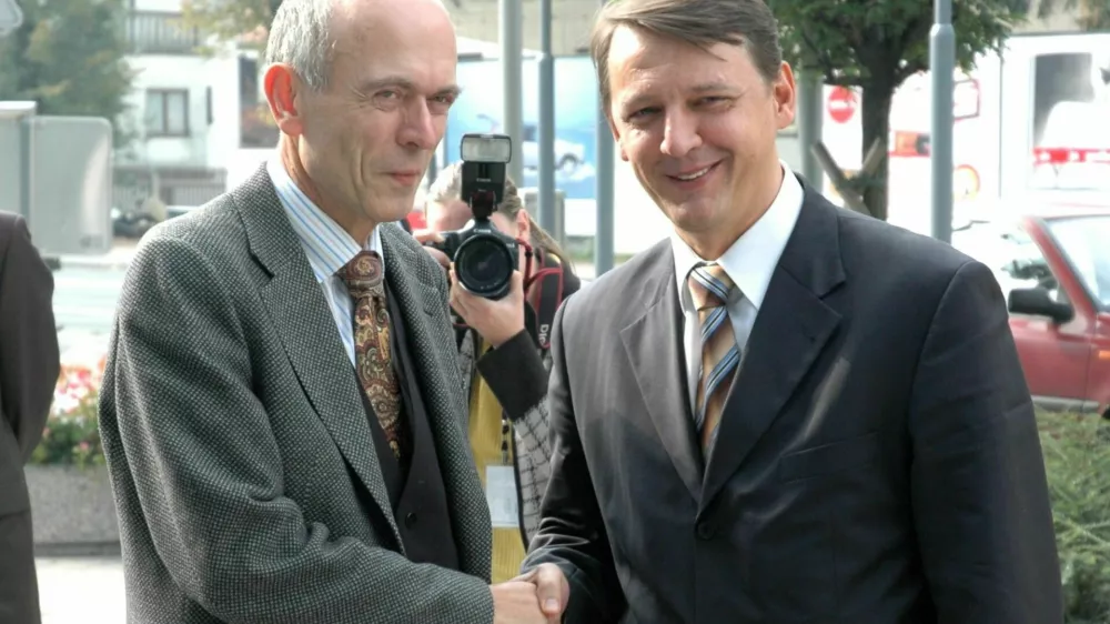 Janez Drnovšek, Anton Rop / Foto: Alenka Žavbi