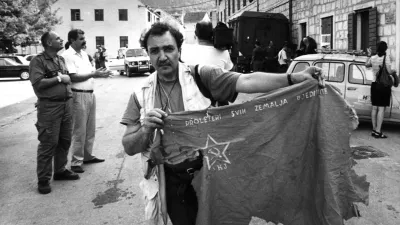 Avgust 1995 in osvoboditev mesta Knin v operaciji Nevihta. / Foto: Tomaž Skale