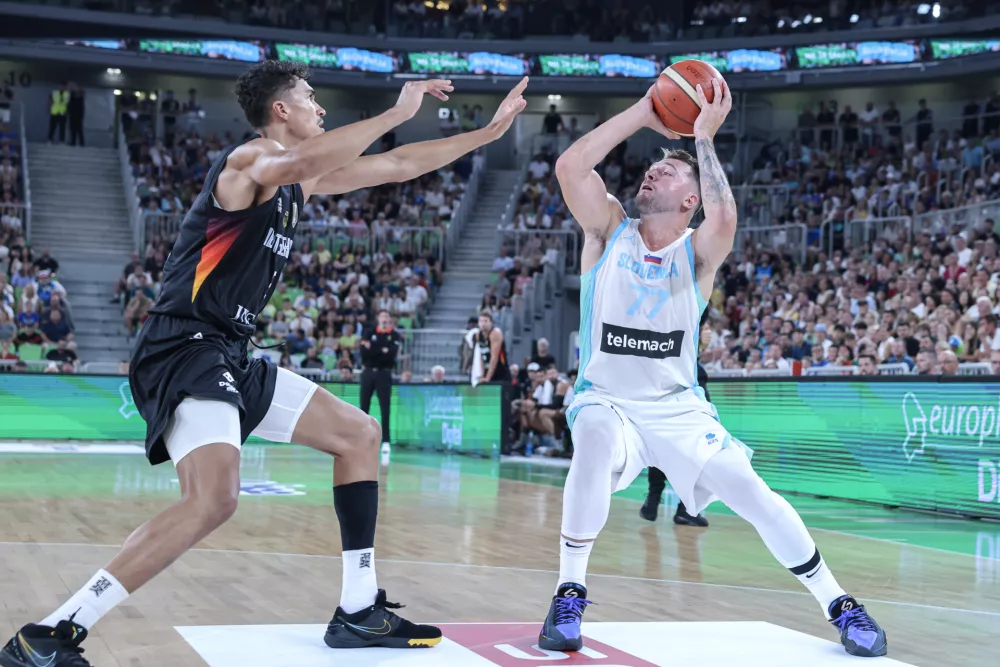 Luka Dončić- 08.08.2025 - košarka - prijateljska tekma moških reprezentanc Slovenija: Nemčija v pripravah za nastop na bližnjem evropskem prvenstvu//FOTO: Jaka Gasar / Foto: Jaka Gasar