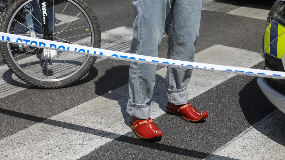 05.06.2025 - Simbolična fotografija Policija - prometna nesteča - policijski trakFoto: Luka Cjuha