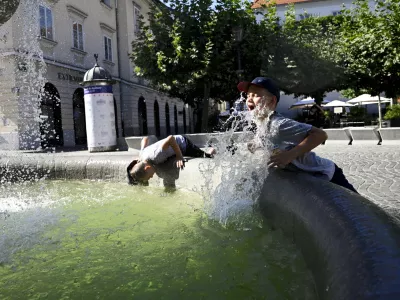 - 27.06.2022 – Vremenska slika v Ljubljani - vročinski val - visoke dnevne temperature - //FOTO: Nik Erik Neubauer
