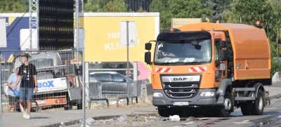 06.07.2025. - Zagreb, Hrvatska - Ciscenje bundeka jutro nakon Thompsonovog koncerta. Photo: Josip Mikacic/PIXSELL