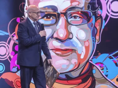 Bogdan Gabrovec, predsednik OKS v odhajanju - 13.12.2022 - Razglasitev Športnik leta 2022 v organizaciji Društva športnih novinarjev Slovenije - priznanja za najboljšega športnika in športnico ter najboljšo ekipo iztekajočega se leta. //FOTO: Jaka Gasar