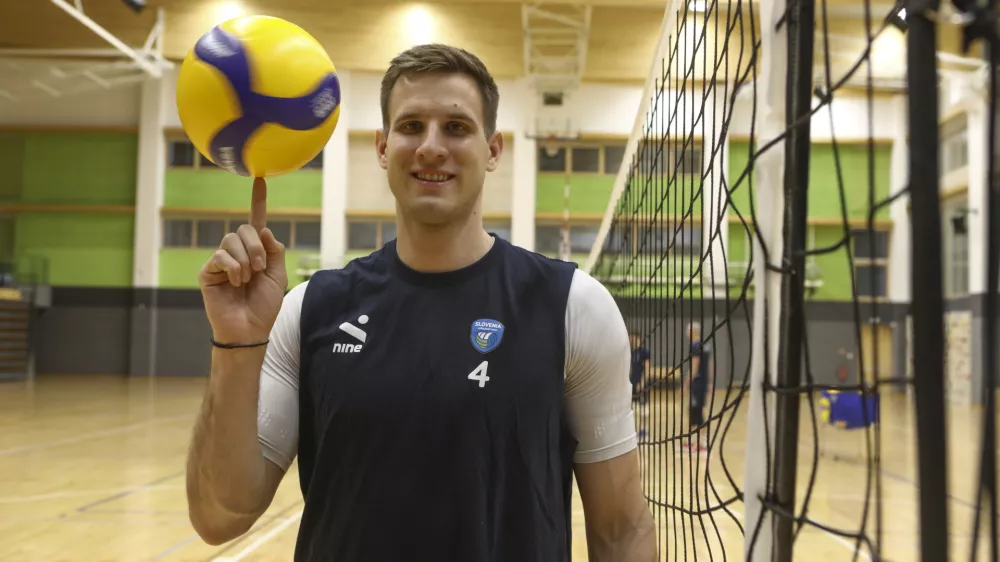 Jan Kozamernik- 13.07.2023 – odbojkarska reprezentanca pred odhodom na sklepni turnir najboljše osmerice v svetovni ligi narodov na Poljskem. trening – priprave //FOTO: Luka Cjuha