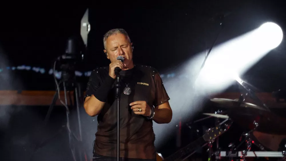 Marko Perković Thompson na koncertu minuli konec tedna. / Foto: Reuters