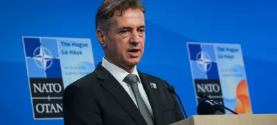 Haag. Vrh zveze Nato, ki se ga je udelezil predsednik vlade Robert Golob.