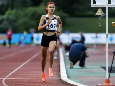 ﻿Klara Lukan- 16.07.2020 – atletika – 15. memorial Matica Šušteršiča in Patrika Cvetana - atletski miting na stadionu ŽAK v Ljubljani //FOTO: Luka Cjuha.