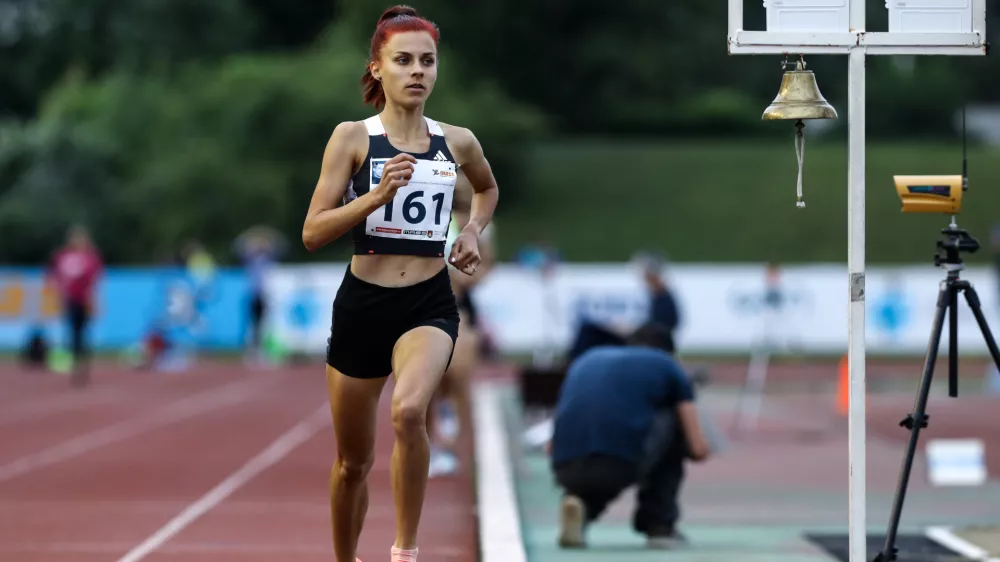 ﻿Klara Lukan- 16.07.2020 – atletika – 15. memorial Matica Šušteršiča in Patrika Cvetana - atletski miting na stadionu ŽAK v Ljubljani //FOTO: Luka Cjuha.