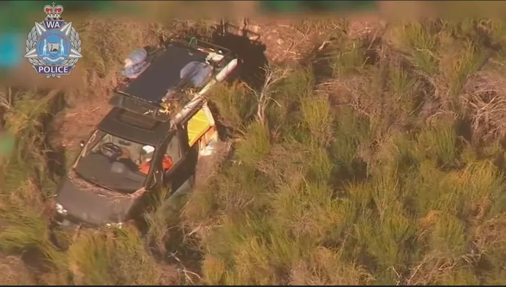 Posnetek kombija. Že to, da so ga opazili na tako velikem območju, je bil po svoje čudež. / Foto: Avstralska Policija