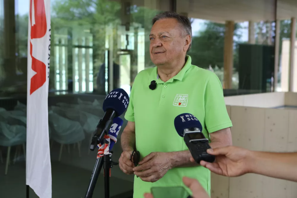 župan Zoran Janković24.06.2025 - Kopališče Vevče - ogled zaključka gradnje pred odprtjemFoto: Luka Cjuha