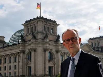 German Chancellor Friedrich Merz arrives to attend ARD summer interview, in Berlin, Germany, July 13, 2025. REUTERS/Fabrizio Bensch   TPX IMAGES OF THE DAY