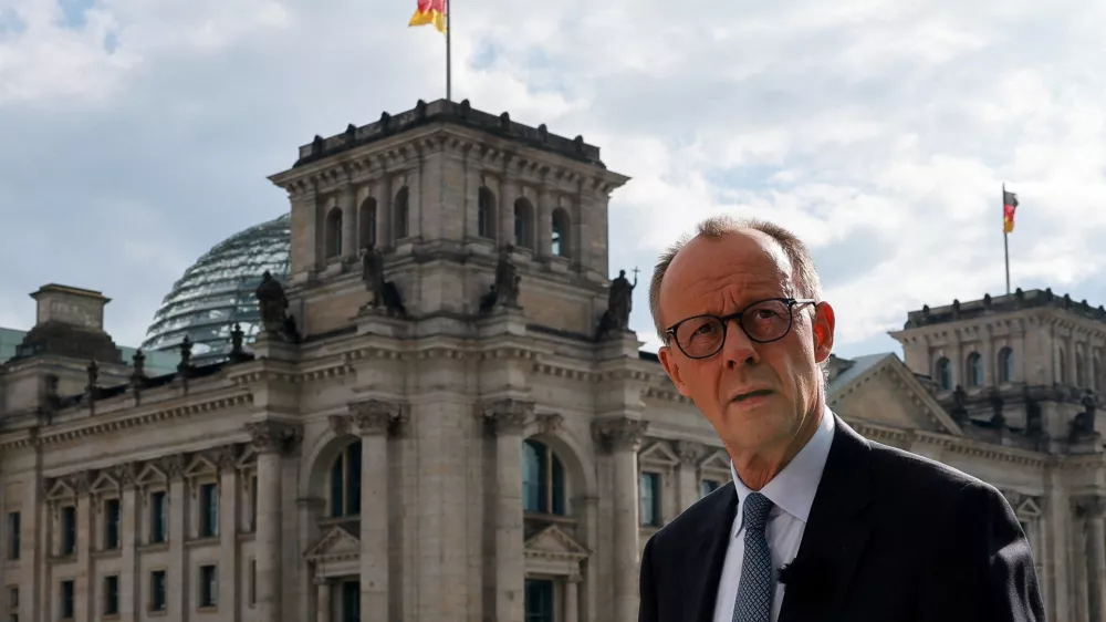 German Chancellor Friedrich Merz arrives to attend ARD summer interview, in Berlin, Germany, July 13, 2025. REUTERS/Fabrizio Bensch   TPX IMAGES OF THE DAY