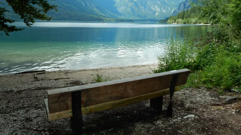 ﻿Bohinj, Bohinjsko jezero, projekt Posvoji bohinjsko klop