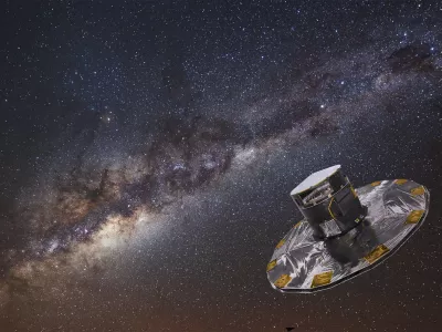 ﻿An artist's impression shows Gaia mapping the stars of the Milky Way in this handout image received by Reuters December 19, 2013. The European Space Agency's Gaia mission will map the position and motion of a billion stars to produce an unprecedented 3D map of our galaxy. REUTERS/ESA/ATG medialab/ESO/S. Brunier/Handout via Reuters (Tags: SCIENCE TECHNOLOGY) ATTENTION EDITORS - THIS IMAGE WAS PROVIDED BY A THIRD PARTY. FOR EDITORIAL USE ONLY. NOT FOR SALE FOR MARKETING OR ADVERTISING CAMPAIGNS. NO SALES. NO ARCHIVES. THIS PICTURE IS DISTRIBUTED EXACTLY AS RECEIVED BY REUTERS, AS A SERVICE TO CLIENTS