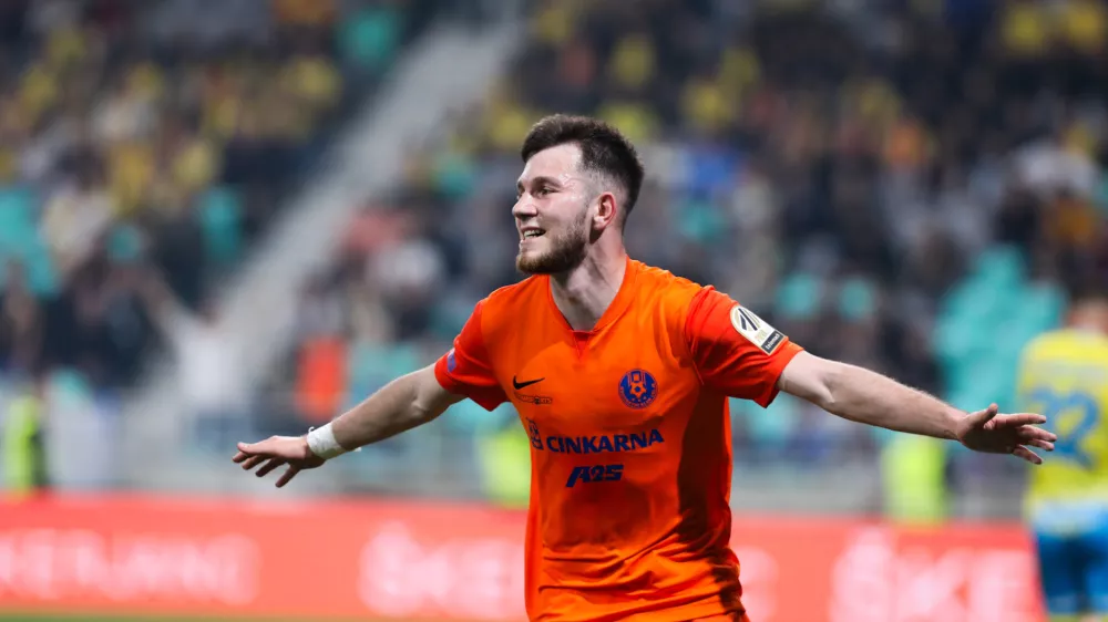 Nikita Josifov - 3. gol. 14.05.2025. - Nogomet, finale pokala Union, NK Koper - NK Celje. Foto: Bojan Velikonja 