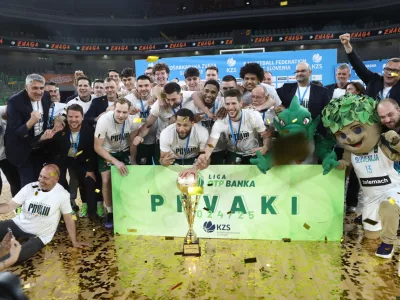 09.06.2025 Košarka Cedevita Olimpija - Krka finaleFoto: Luka Cjuha