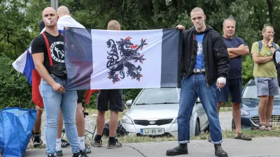 - 16.07.2025 - Civilna iniciativa »Zahtevamo varnost!«, v podporo pretepenemu Antonu Čemažarju organizirala shod//FOTO: Jaka Gasar