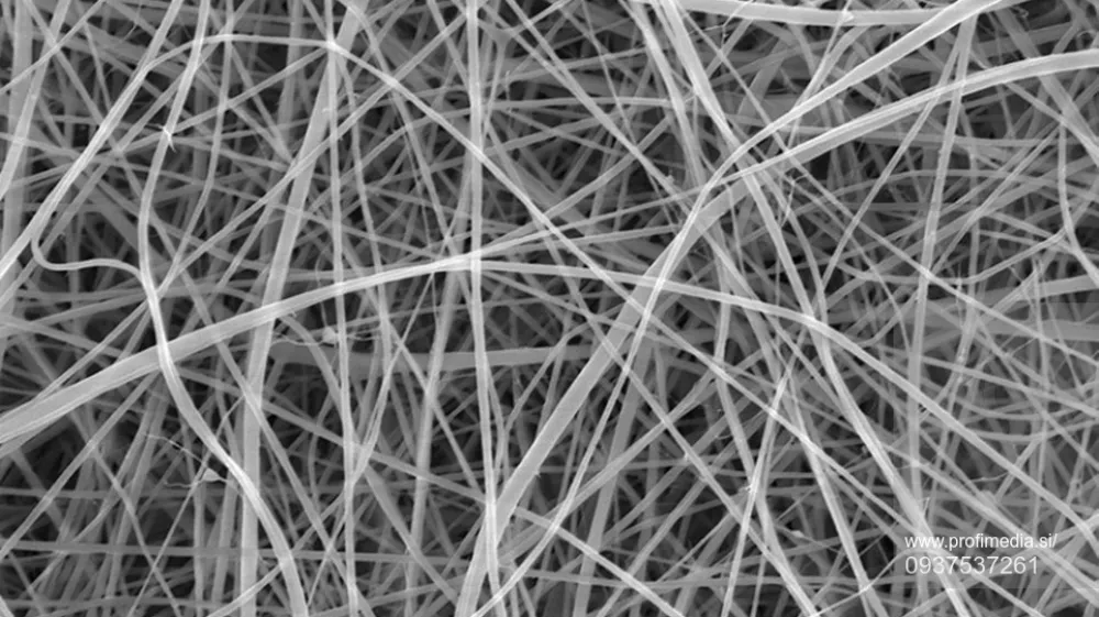 Ferrari Press Agency Thinnest pasta 1 Ref 1633922/11/2024See Ferrari textPicture MUST credit: Beatrice Britton / Adam Clancy / UCLThe world's thinnest spaghetti, 200 times less thick than a human hair, has been created by researchers.The stringy pasta favourite is not intended to be a new food but was created because of the wide-ranging uses that extremely thin strands of material, called nanofibers, have in medicine and industry.Nanofibers made of starch – produced by most green plants to store excess glucose – are especially promising and could be used in bandages to aid wound healing, as scaffolding for bone regeneration and for drug delivery. However, they rely on starch being extracted from plant cells and purified, a process requiring much energy and water.A more environmentally friendly method, the researchers say, is to create nanofibers directly from a starch-rich ingredient like flour, which is the basis for pasta.The team from the UK's University College London (UCL) made spaghetti just 372 nanometres, billionths of a metre, across using a technique called electrospinning.Threads of flour and liquid are pulled through the tip of a needle by an electric charge. The work was performed by chemistry master degree student Beatrice Britton.OPS: The world's thinnest spaghetti. Each individual strand is too narrow to be clearly captured by any form of visible light camera or microscope, so the team used a scanning electron microscope.Picture supplied by Ferrari,Fotografija:937537261, Licenca:Rights-managed, Omejitve:, Model izdaje:no