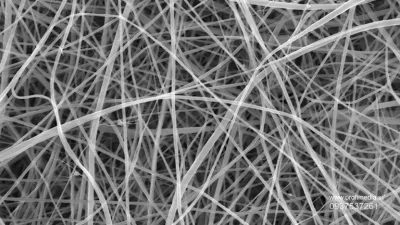 Ferrari Press Agency Thinnest pasta 1 Ref 1633922/11/2024See Ferrari textPicture MUST credit: Beatrice Britton / Adam Clancy / UCLThe world's thinnest spaghetti, 200 times less thick than a human hair, has been created by researchers.The stringy pasta favourite is not intended to be a new food but was created because of the wide-ranging uses that extremely thin strands of material, called nanofibers, have in medicine and industry.Nanofibers made of starch – produced by most green plants to store excess glucose – are especially promising and could be used in bandages to aid wound healing, as scaffolding for bone regeneration and for drug delivery. However, they rely on starch being extracted from plant cells and purified, a process requiring much energy and water.A more environmentally friendly method, the researchers say, is to create nanofibers directly from a starch-rich ingredient like flour, which is the basis for pasta.The team from the UK's University College London (UCL) made spaghetti just 372 nanometres, billionths of a metre, across using a technique called electrospinning.Threads of flour and liquid are pulled through the tip of a needle by an electric charge. The work was performed by chemistry master degree student Beatrice Britton.OPS: The world's thinnest spaghetti. Each individual strand is too narrow to be clearly captured by any form of visible light camera or microscope, so the team used a scanning electron microscope.Picture supplied by Ferrari,Fotografija:937537261, Licenca:Rights-managed, Omejitve:, Model izdaje:no