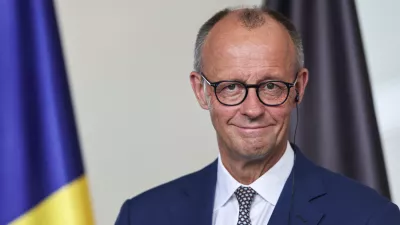 18 July 2025, Berlin: Germany's Chancellor Friedrich Merz speaks during a press conference with Romanian President Nicusor Dan (not pictured) in the Federal Chancellery. Photo: Hannes P. Albert/dpa