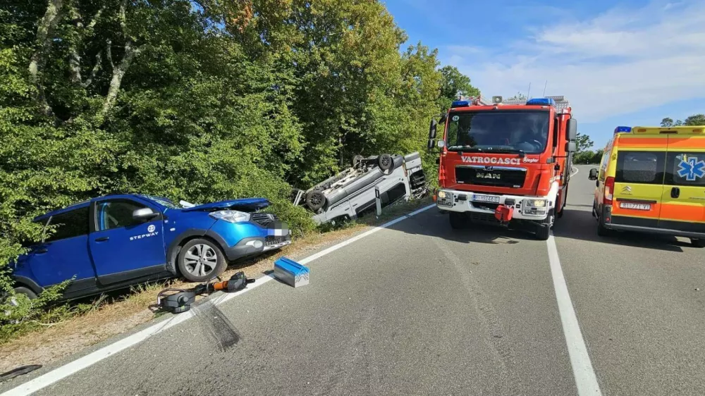 Prometna nesreča, avtodom, promet, poletjeFoto: Gasilci Krk