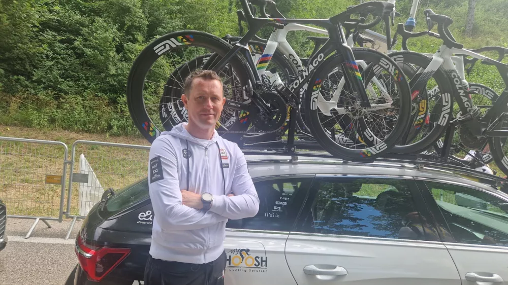 Boštjan Kavčnik, mehanik ekipe UAE Emirates