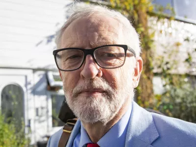 ﻿Britain's former opposition Labour Party leader Jeremy Corbyn leaves his home in London, Wednesday Nov. 18, 2020. Corbyn will be reinstated into the political party it is announced Wednesday after a three-week suspension as Labourâ€™s National Executive Committee seeks to draw a line under years of tumultuous divisions over alleged anti-Jewish prejudice in the party. (Aaron Chown/PA via AP)