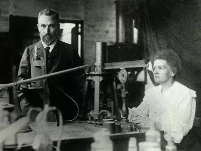 Pierre in Marie Curie