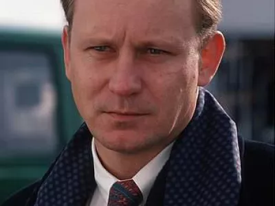 183631(2163) Stellan SKARSGARD, schwedischer Schauspieler, Portrait vom 24.09.1991 in Hamburg "Jede Nutzung ist honorarpflichtig an: KEYSTONE Pressedienst, HASPA, BLZ 200 505 50, Kto. 1235130877"; Stichworte: Personen / maennlich / Schweden / 90er Jahre / Kunst / Film / Fernsehen / TV