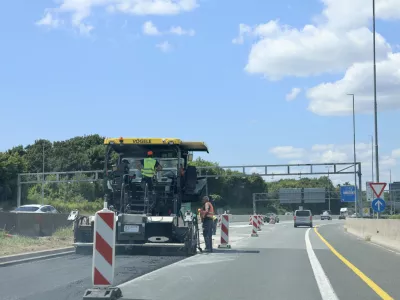 preplastitev vozišča - krak na razcepu Zadobrova - ljubljanska obvoznica - ljubljanski obroč