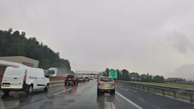 Zastoj na primorski avtocesti. Foto: bralka