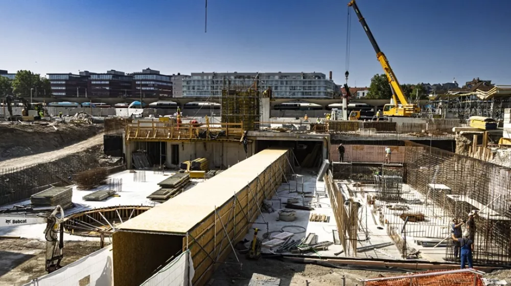 Gradnja nove železniške postaje Ljubljana. Foto: Slovenske železnice