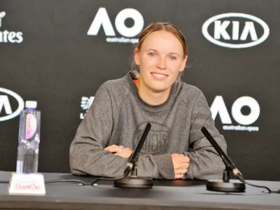 ﻿Caroline Wozniacki- 24.01.2020 - tenis - Odprto teniško prvenstvo Avstralije 2020 - Melbourn// FOTO: Alenka Žavbi