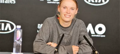 ﻿Caroline Wozniacki- 24.01.2020 - tenis - Odprto teniško prvenstvo Avstralije 2020 - Melbourn// FOTO: Alenka Žavbi