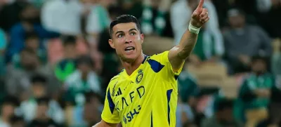 Soccer Football - Saudi Pro League - Al Ahli v Al Nassr - King Abdullah Sports City, Jeddah, Saudi Arabia - February 13, 2025 Al Nassr's Cristiano Ronaldo reacts after being substituted REUTERS/Stringer